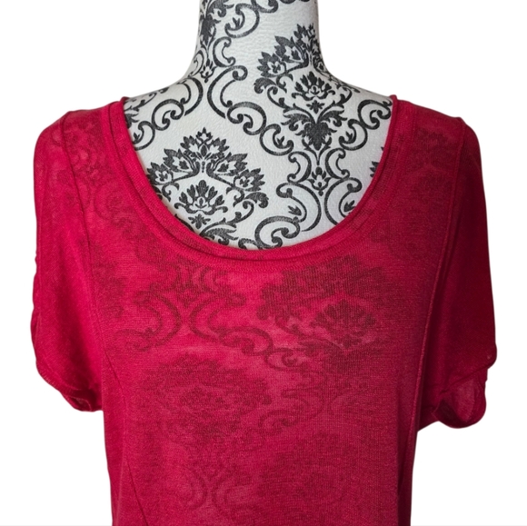 Line linen blend short sleeve lightweight sweater size medium - Picture 3 of 13